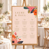 Plan de table Mariage Portrait 60 x 90 cm Farandole de Fleurs photo N° 1