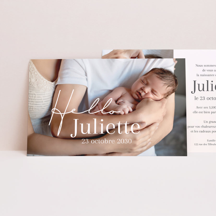 Faire-part Naissance Paysage Annette photo
