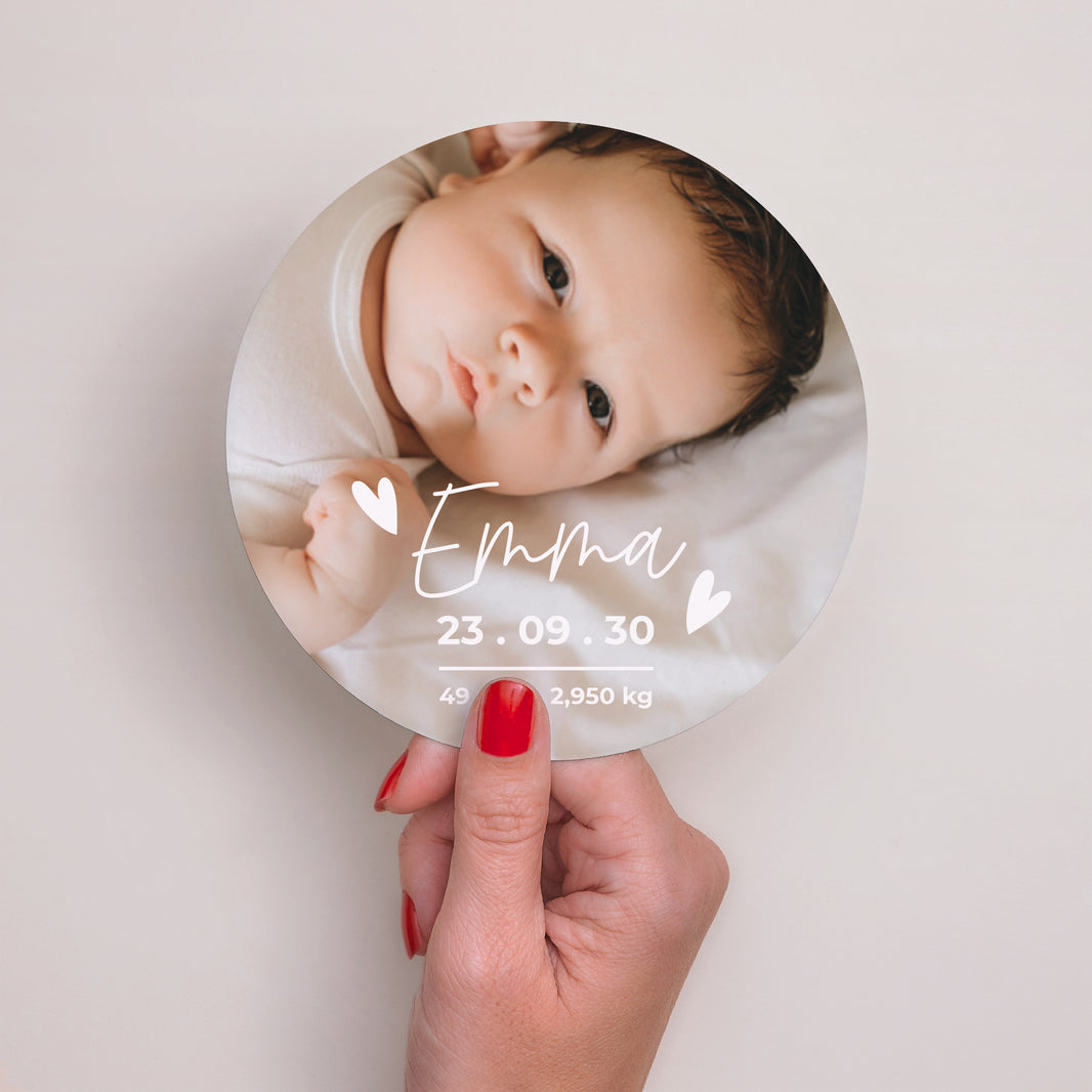 Faire-part Naissance Rond Joy photo N° 2