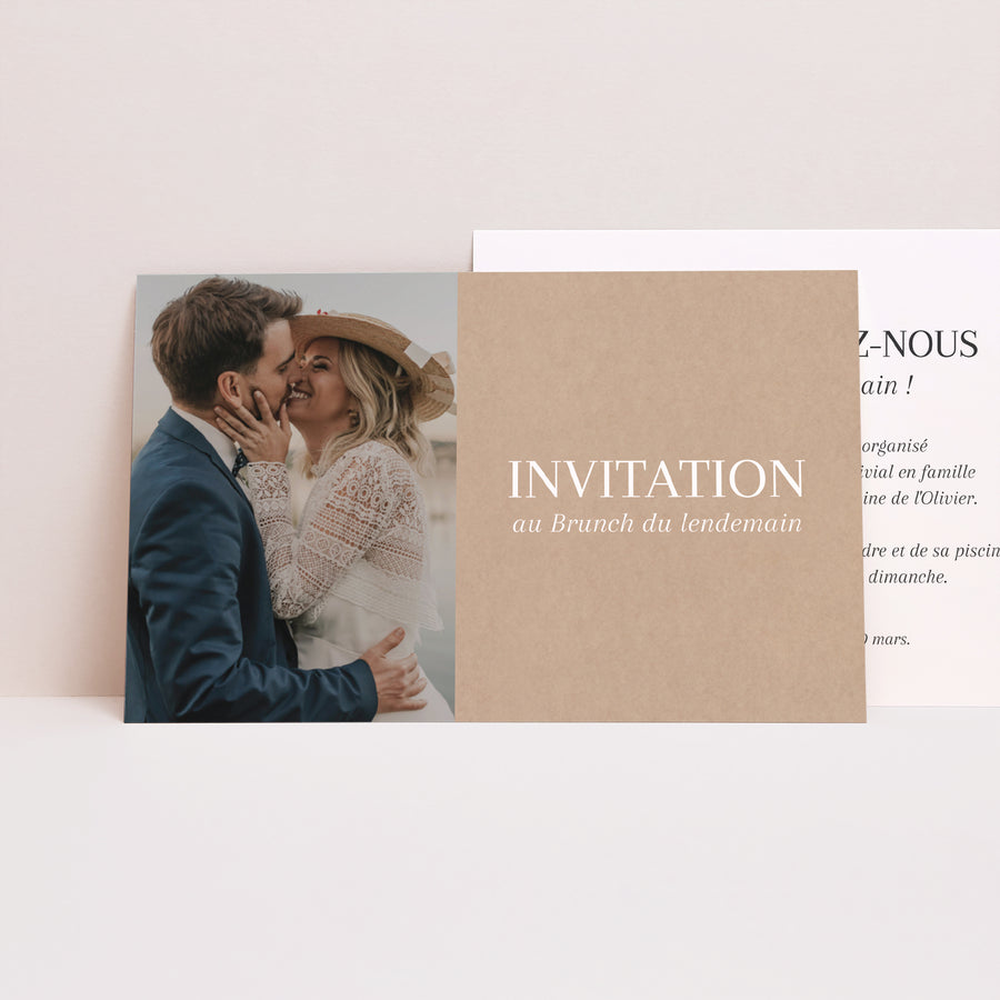 Invitations Mariage Paysage Oui pour la vie photo