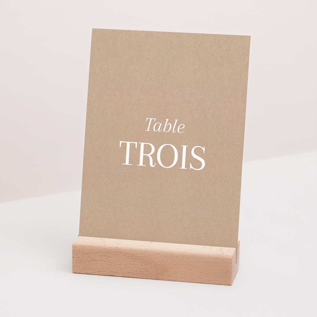 Marque table Mariage Rectangle Oui pour la vie photo N° 3