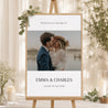 Panneau bienvenue Mariage Portrait 60 x 90 cm Oui pour la vie photo N° 1