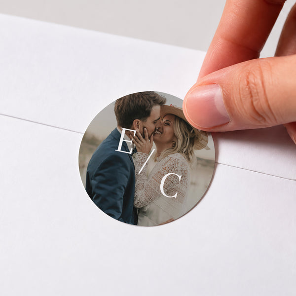 Sticker Mariage Rond Oui pour la vie photo