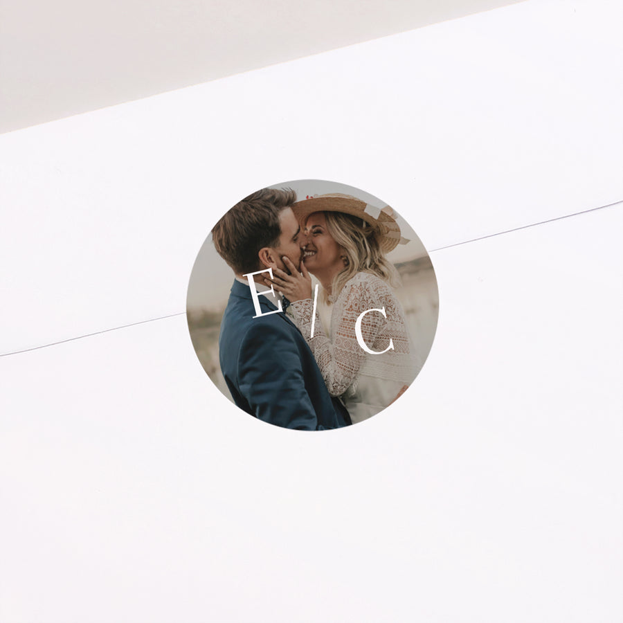 Sticker Mariage Rond Oui pour la vie photo