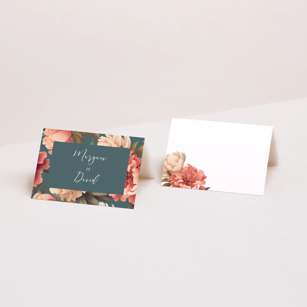 Marque-place Mariage 2 volets A l'anglaise photo