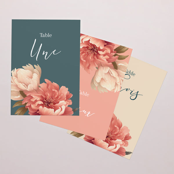 Marque table Mariage Rectangle A l'anglaise photo