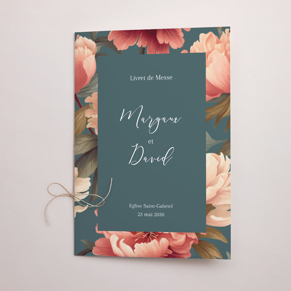 Livret de messe Mariage Double volet A l'anglaise photo