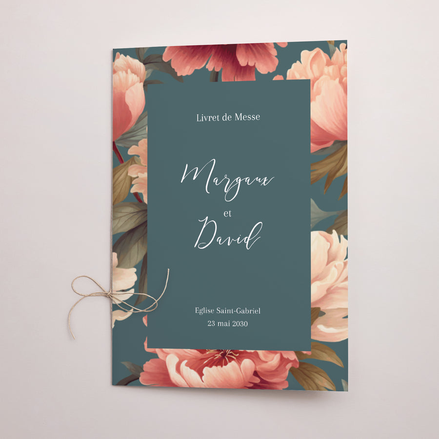 Livret de messe Mariage Double volet A l'anglaise photo