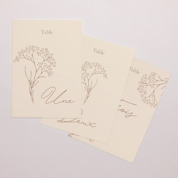 Marque table Mariage Rectangle Brin bohème photo