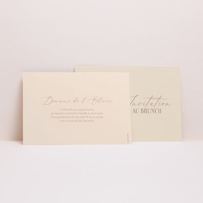 Invitations Mariage Paysage Brin bohème photo N° 2