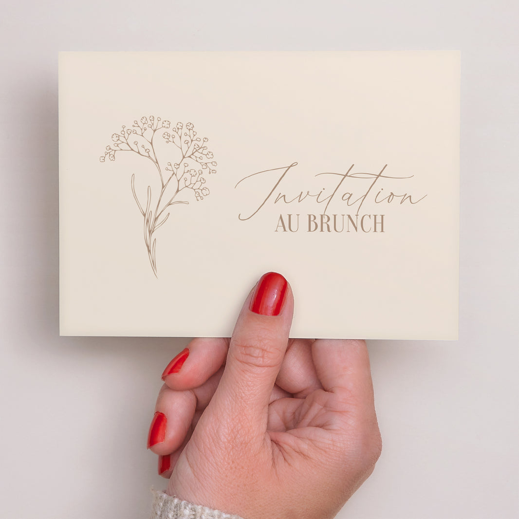 Invitations Mariage Paysage Brin bohème photo N° 3