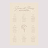 Plan de table Mariage Portrait 60 x 90 cm Brin bohème photo N° 2