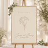 Panneau bienvenue Mariage Portrait 60 x 90 cm Brin bohème photo N° 1
