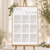 Plan de table Mariage Portrait Typo et beige photo N° 1