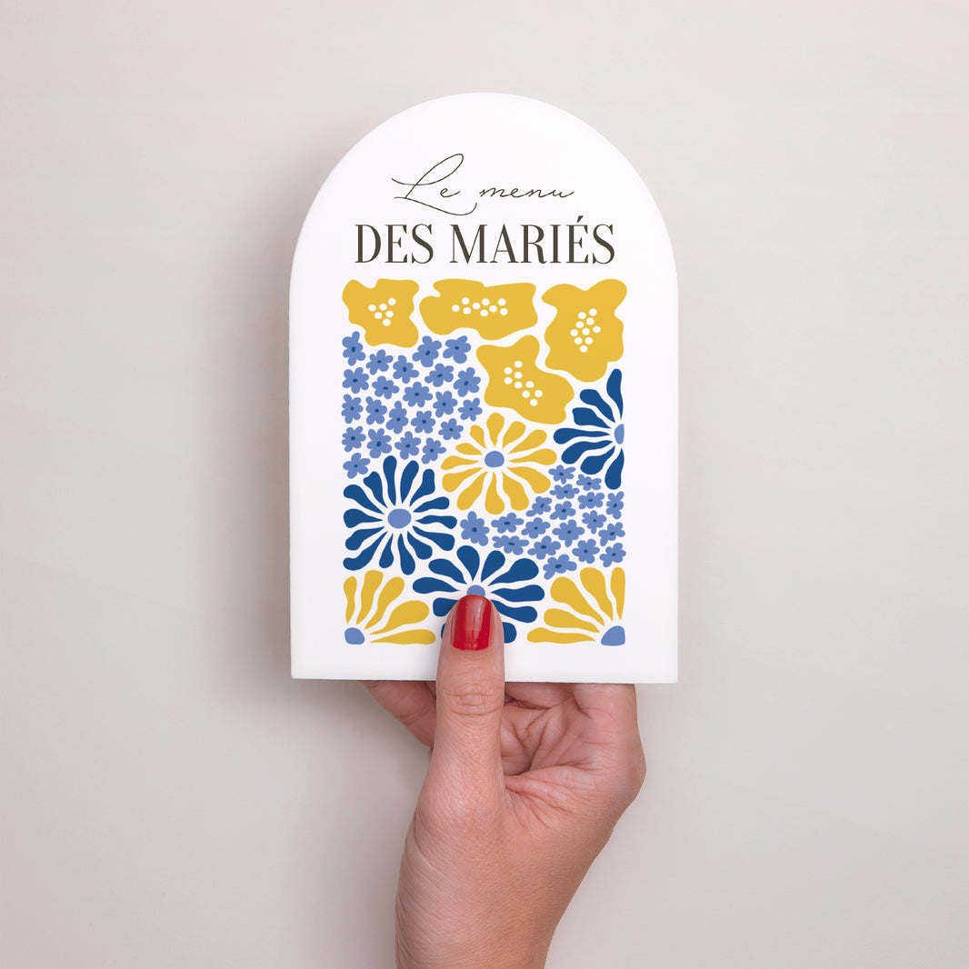 Menu Mariage Arche Flowers by Matisse photo N° 2