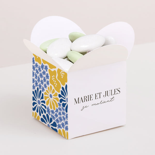 Boîte à dragées Mariage Ouverture papillon Flowers by Matisse photo