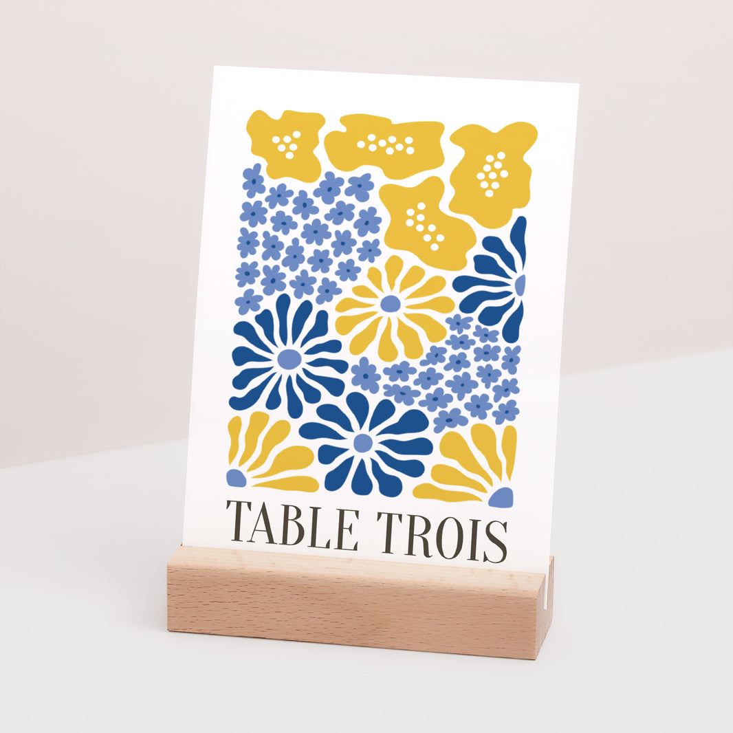 Marque table Mariage Rectangle Flowers by Matisse photo N° 3