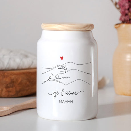 Pot en céramique Objets 65 cl Tendresse