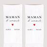 Chaussettes femme Blanches Maman d'amour VI photo N° 3