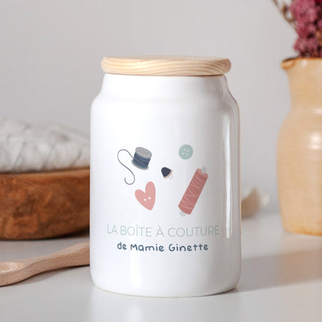 Pot en céramique Objets 65 cl Couture avec mamie