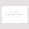 Panneau bienvenue Mariage Paysage 90 x 60 cm Couronne de gypsophile photo N° 2