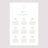 Plan de table Mariage Portrait 60 x 90 cm Gypsophile élégant photo N° 2