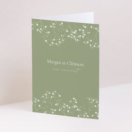 Remerciements Mariage Portrait double volet C'est l'été ! photo