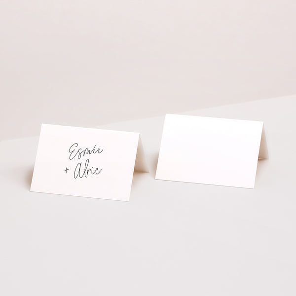 Marque-place Mariage 2 volets Photo + typo photo