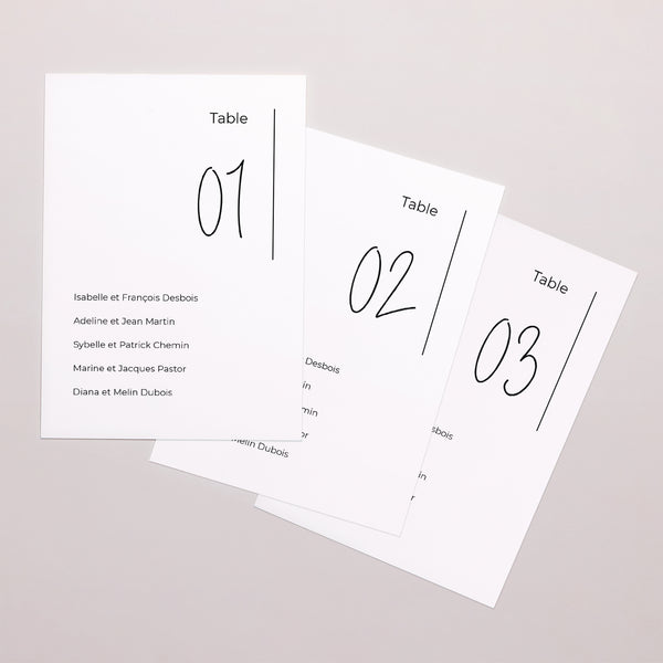 Marque table Mariage Rectangle Photo + typo photo