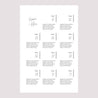 Plan de table Mariage Portrait 60 x 90 cm Photo + typo photo N° 2