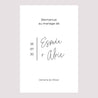 Panneau bienvenue Mariage Portrait 60 x 90 cm Photo + typo photo N° 2