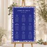 Plan de table Mariage Portrait 60 x 90 cm Bleu Majorelle photo N° 1
