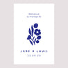 Panneau bienvenue Mariage Portrait 60 x 90 cm Bleu Majorelle photo N° 2