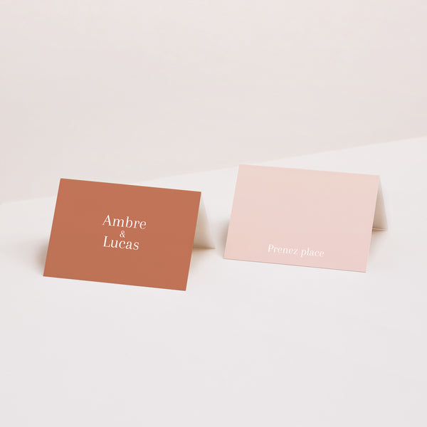 Marque-place Mariage 2 volets Ti amo photo