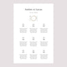 Plan de table Mariage Portrait Ti amo photo N° 2
