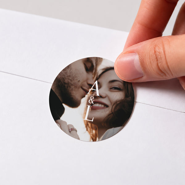 Sticker Mariage Rond Ti amo photo