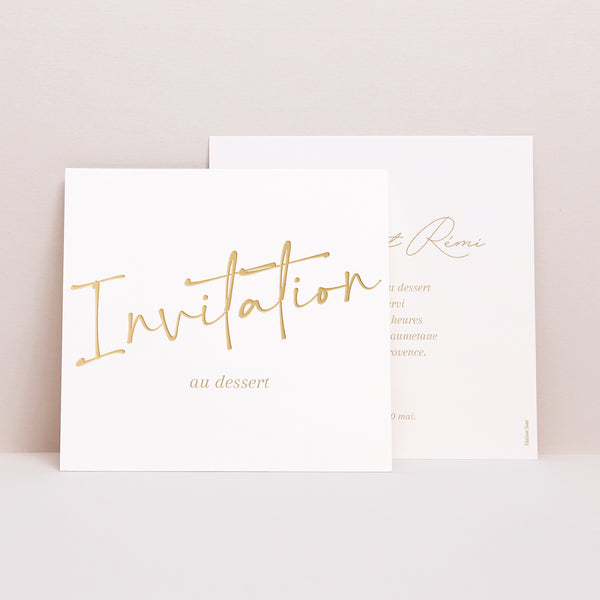 Invitations Mariage Carré Un Grand Oui photo