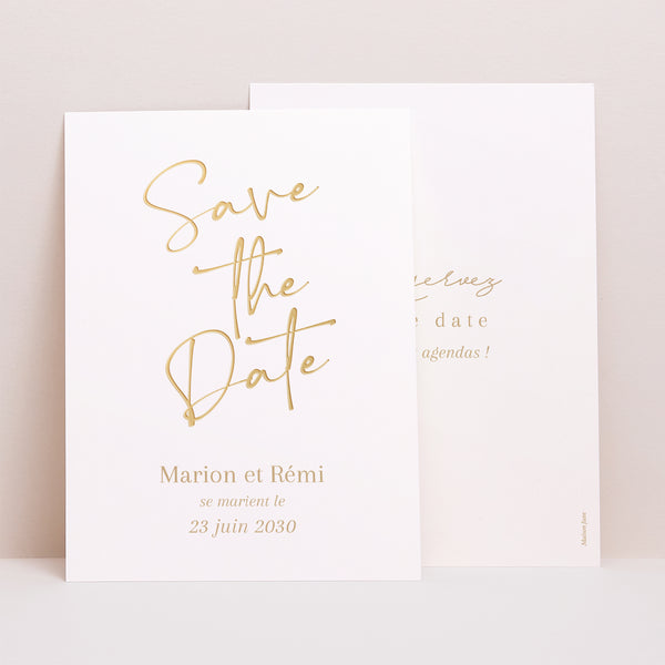 Save the date Mariage Portrait Un Grand Oui photo