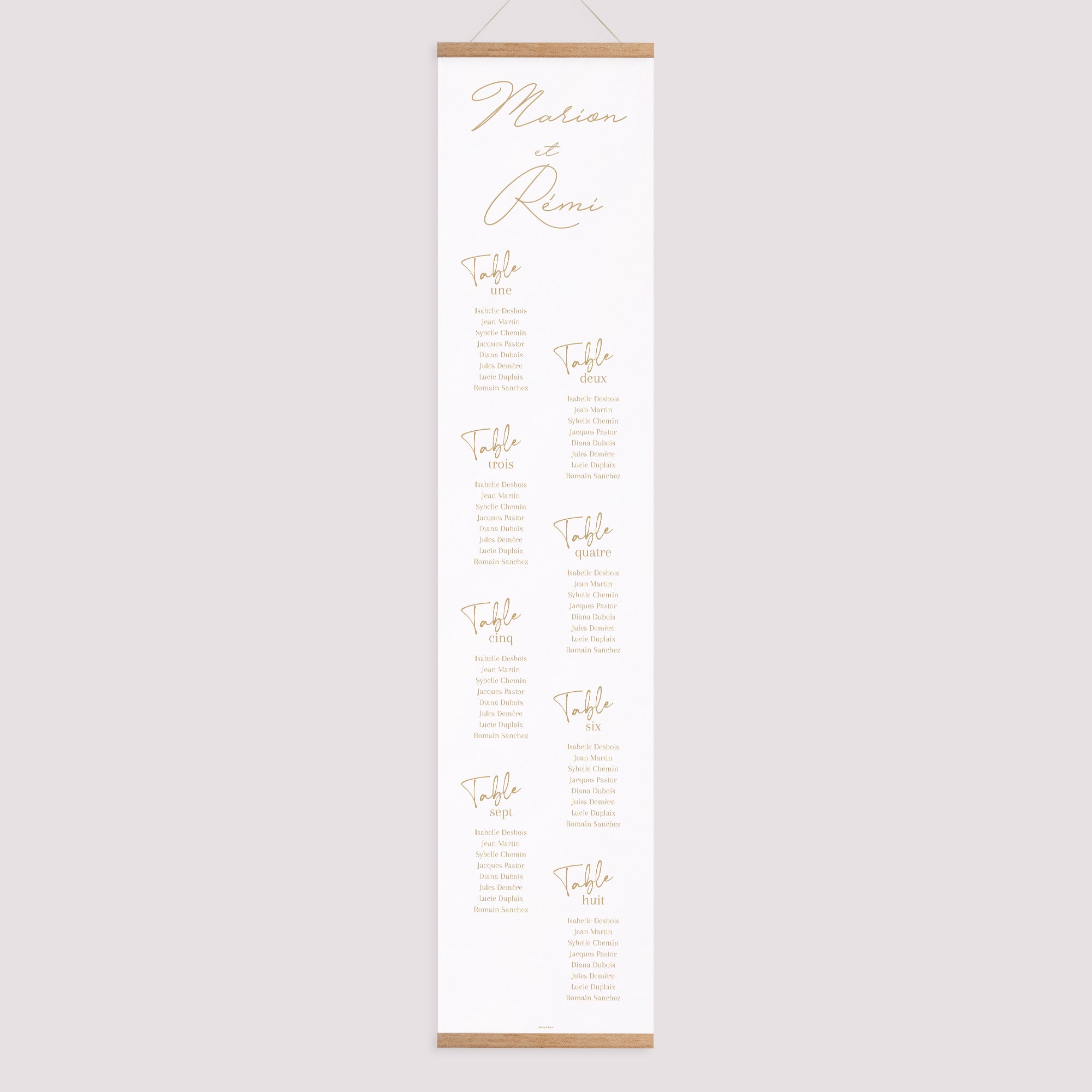Plan de table Mariage Papier Un Grand Oui photo N° 1