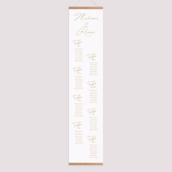 Plan de table Mariage Papier Un Grand Oui photo