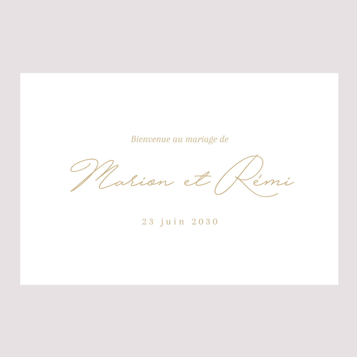 Panneau bienvenue Mariage Paysage 90 x 60 cm Un Grand Oui photo N° 2