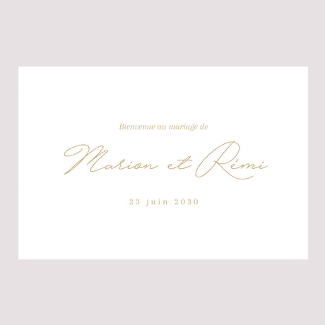 Panneau bienvenue Mariage Paysage 90 x 60 cm Un Grand Oui