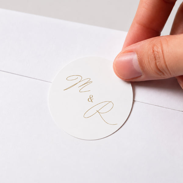 Sticker Mariage Rond Un Grand Oui photo