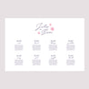 Plan de table Mariage Paysage 90 x 60 cm Fleurs pop III photo N° 2