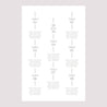 Plan de table Mariage Portrait 60 x 90 cm Date et ligne photo N° 2