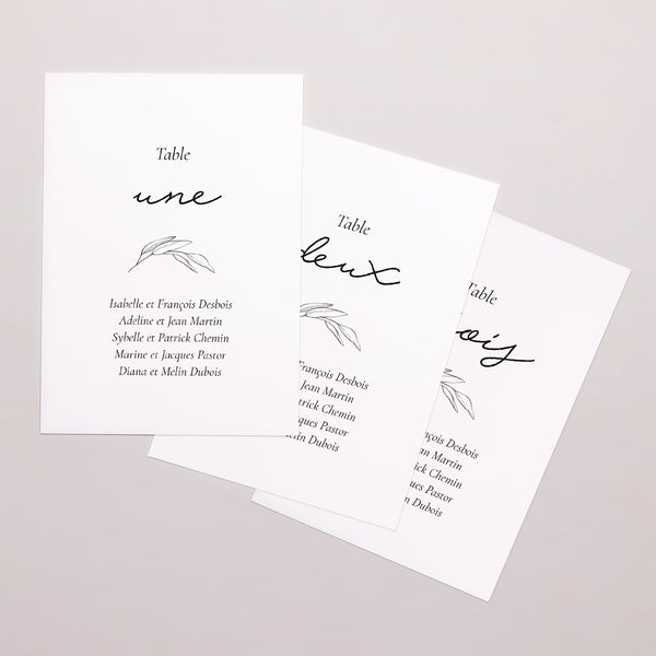Marque table Mariage Rectangle Maman et Papa branche photo