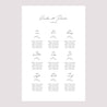 Plan de table Mariage Portrait Maman et Papa branche photo N° 2