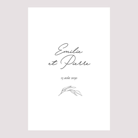 Panneau bienvenue Mariage Portrait 60 x 90 cm Maman et Papa branche