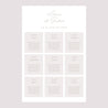 Plan de table Mariage Portrait 60 x 90 cm Typo script photo II photo N° 2