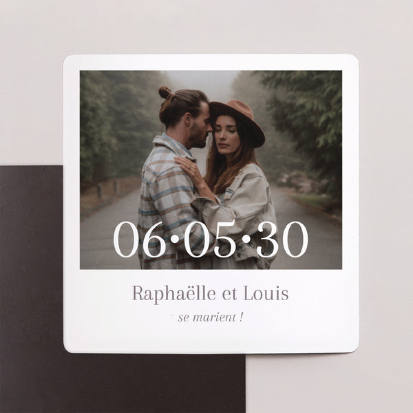 Save the date Mariage Lot de 9, magnétique Maman et Papa se marient photo